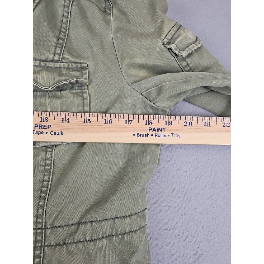 American Eagle Outfitters Utility Jacket Women's Size Medium Army Green Full Zip - Picture 3 of 9